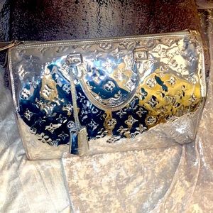 Silver Mirrored Louis Vuitton Speedy Hard to Find